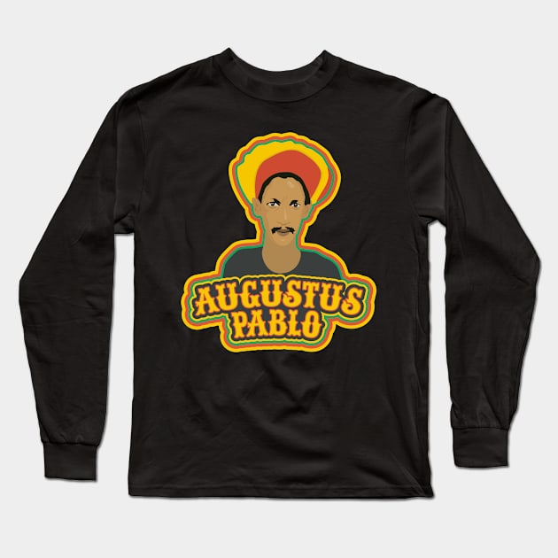 Reviving Musical Legacy: Austus Pablo-inspired Design Long Sleeve T-Shirt by Boogosh